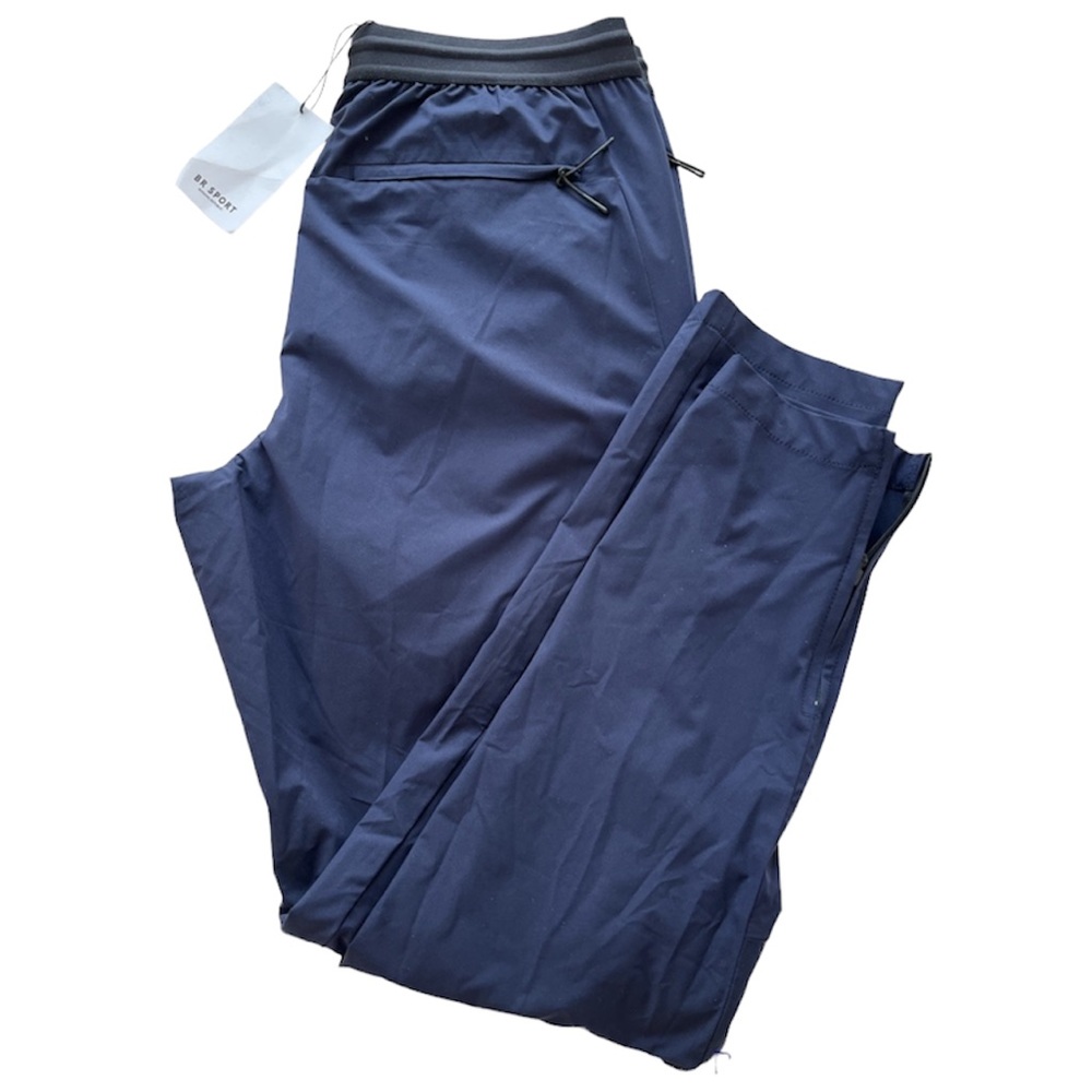 BR Sport Motion Tech Banana Republic Chino Pants Joggers in Preppy Navy M